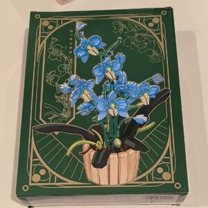 Orchid Design Home Accent in Blue and Green